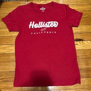 Red Hollister shirt for the low